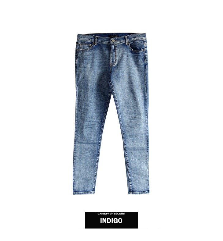 Lサイズ　ダークブルー　濃い青　メンズジーンズ　シンプル　スキニー　パンツ