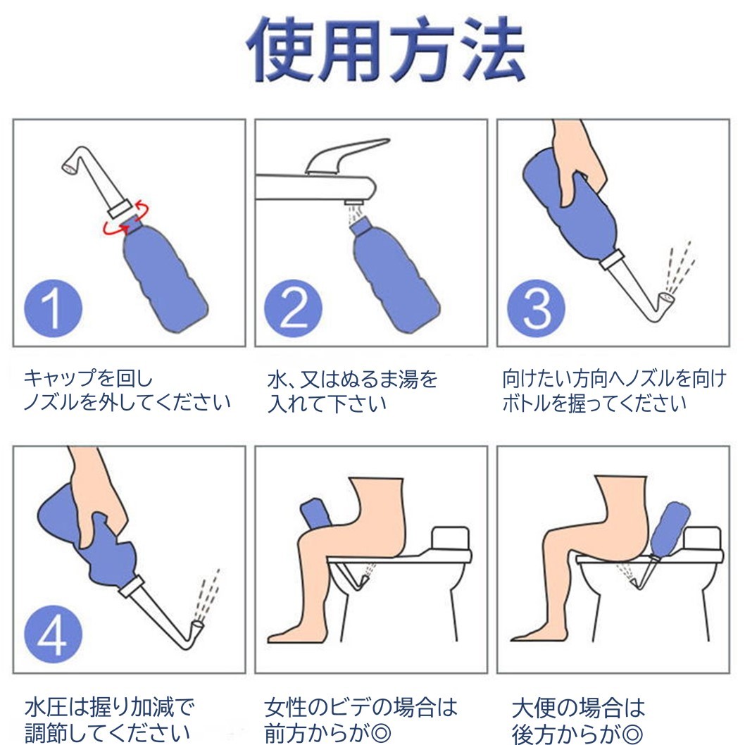 手軽におしりが洗えるソフトなボトルの携帯用おしり洗浄器 ギガランキングｊｐ