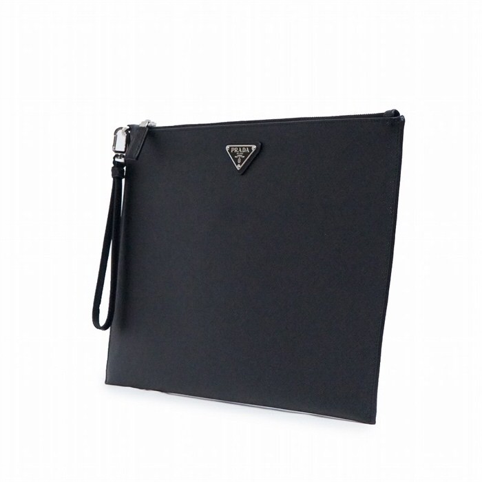プラダ クラッチバッグ メンズ ブラック Prada 並行輸入品 2nh001 Pn9 F0002 エリアオンライン 通販 Yahoo ショッピング