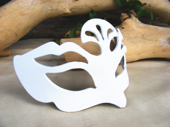 仮面 コスプレ ダンス 手作りマスク 白 ホワイト ベネチアンマスク