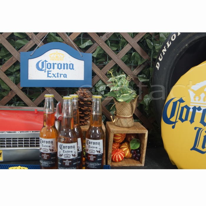 コロナビール エクストラ CORONA EXTRA アーチ ウッドサインプレート