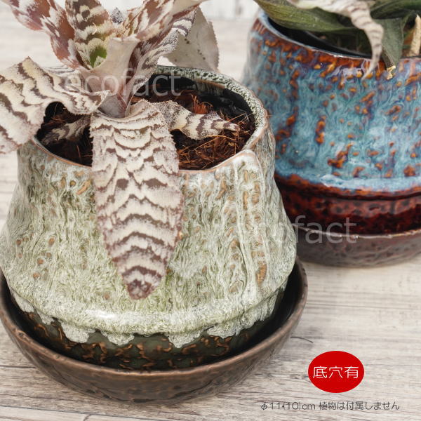 植木鉢 おしゃれ 陶器鉢 フラワーポット ミニポット 底穴あり ロック