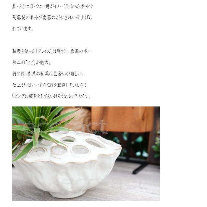 装飾的な白い陶器の鉢 h09-qp30.jpg