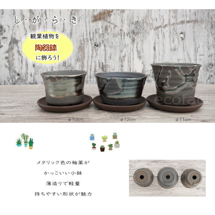 未使用品　信楽焼き　大きな　ダックスフント　器　陶器　プランター　鉢　釉薬 01836-1688b.jpg