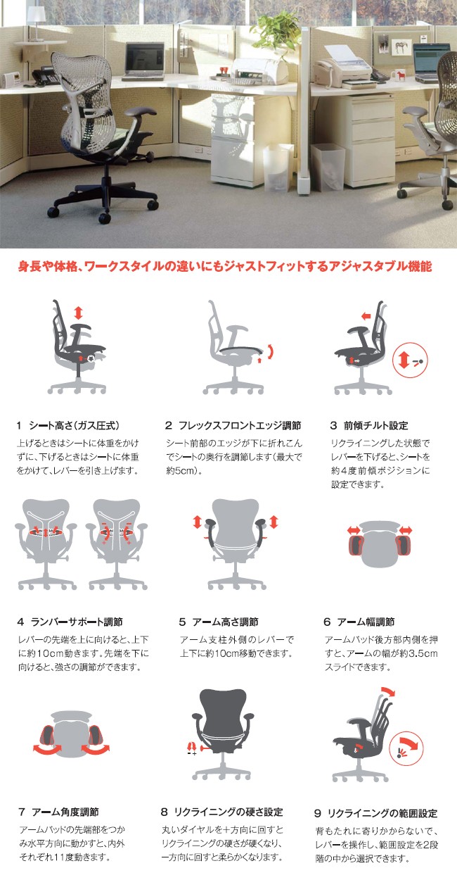Mirra Chair base/frame/back:graphite sheet:graphite dark