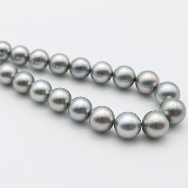 真珠 パール ネックレス 黒蝶真珠 パールネックレス 8mm-10mm 黒真珠
