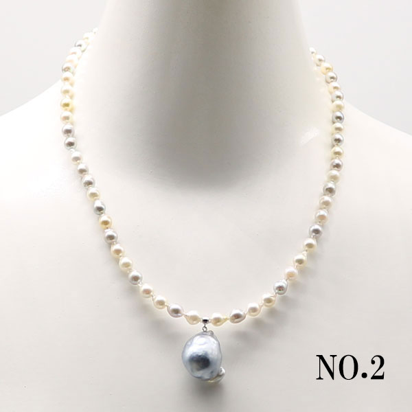 真珠 ネックレス パール アコヤ真珠5mm-5.5mmネックレス バロック