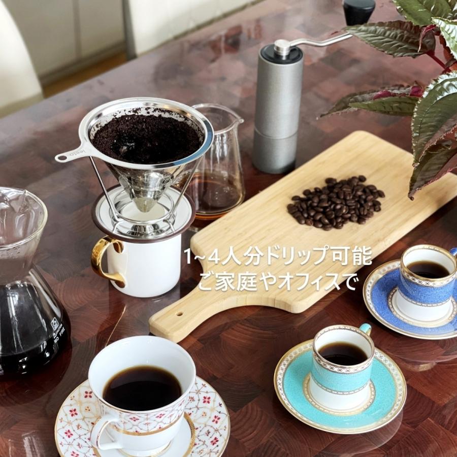 2023版コーヒーフィルター 桜 ステンレス 二重層コーヒードリッパー