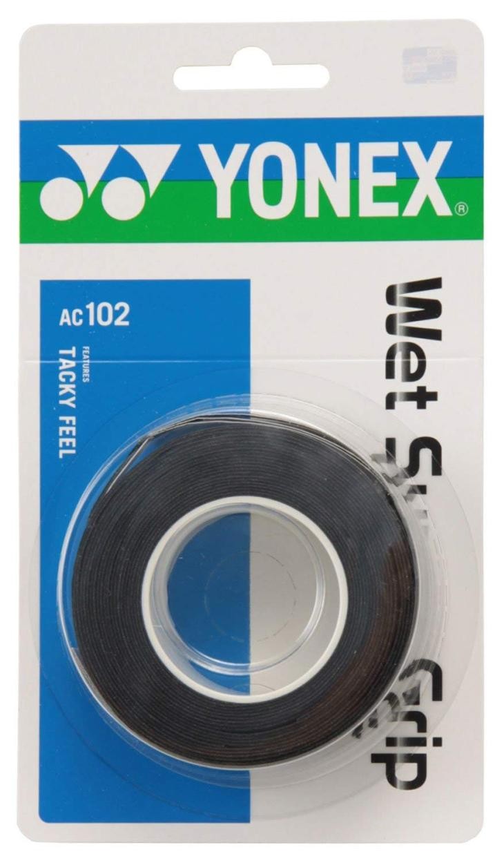 大好き YONEX 極薄テニスグリップテープ黒3本