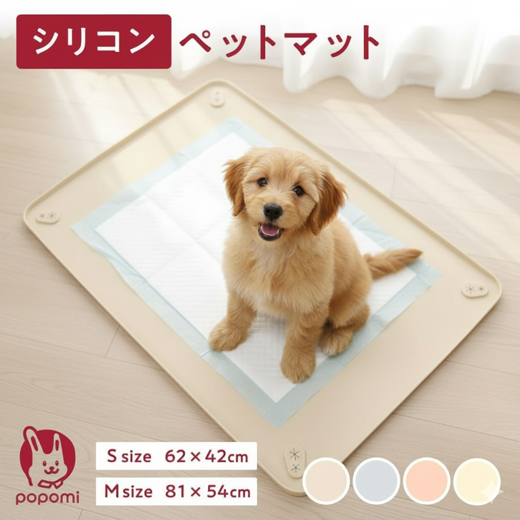 ペットシーツ Sサイズ 62×42cmペットマット シリコン シリコンペットマット 犬 猫 おしっこシーツ 滑りにくい クッションマット 犬 防水 滑り止め ペット | 