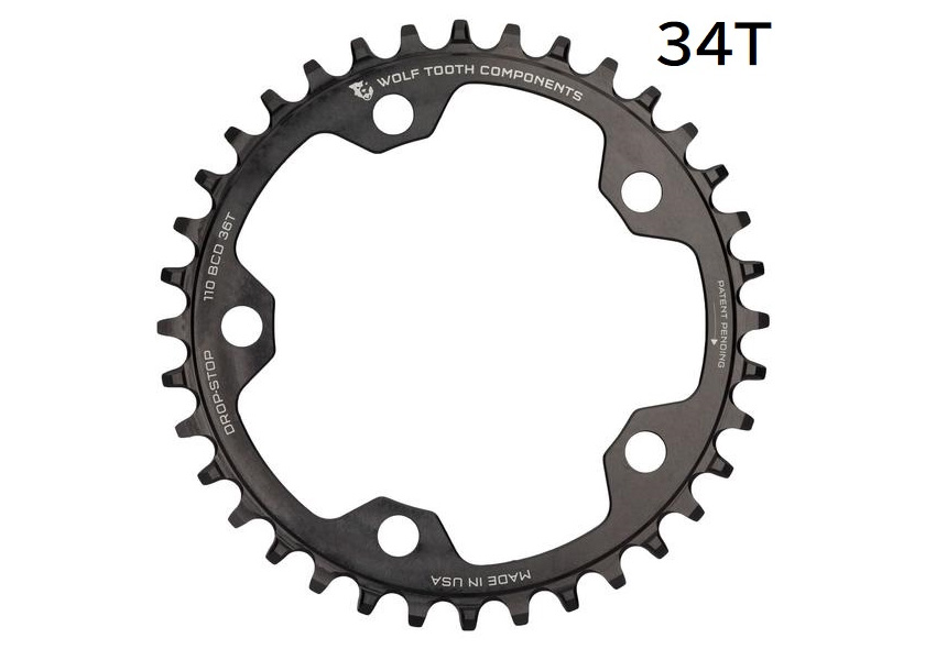 Wolf Tooth ウルフトゥース 110 BCD 5 Bolt Chainring 34T compatible with SRAM  Flattop チェーンリング 自転車 ゆうパケット/ネコポス送料無料 :fk-0810006801200:アリスサイクル Yahoo!店 - 通販  - Yahoo!ショッピング