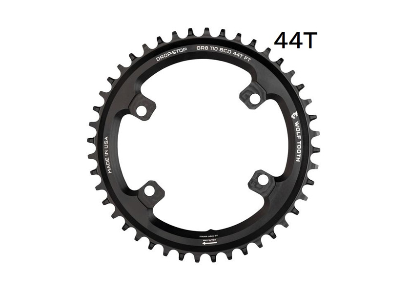 Wolf Tooth (ウルフトゥース) GRX 44T Wolf Tooth ウルフトゥース 110 BCD 4 Bolt Chainring for Shimano GRX