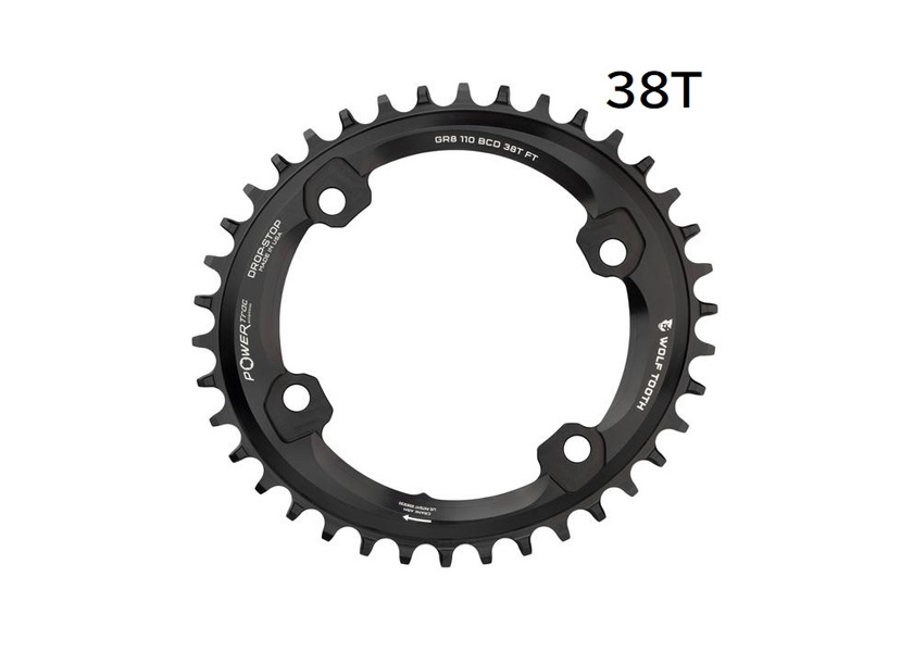 Wolf Tooth ウルフトゥース Elliptical 110 BCD 4 Bolt Chainring for