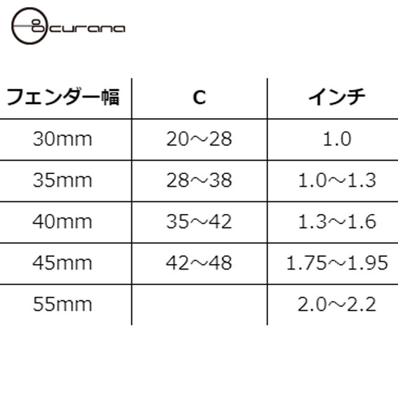 CURANA クラナ Clite26 シーライト26 前後フェンダー セット 自転車 送料無料 一部地域は除く