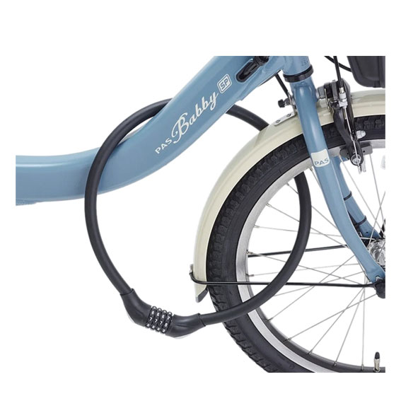 サギサカ 43376 極太ダイヤルロック 90cm ブラック 頑丈 自転車 送料