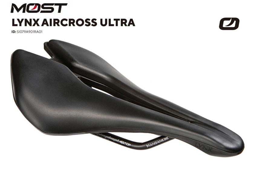 MOST モスト LYNX AIRCROSS ULTRA マンガネーゼレール ブラック 145mm サドル 送料無料 一部地域は除く