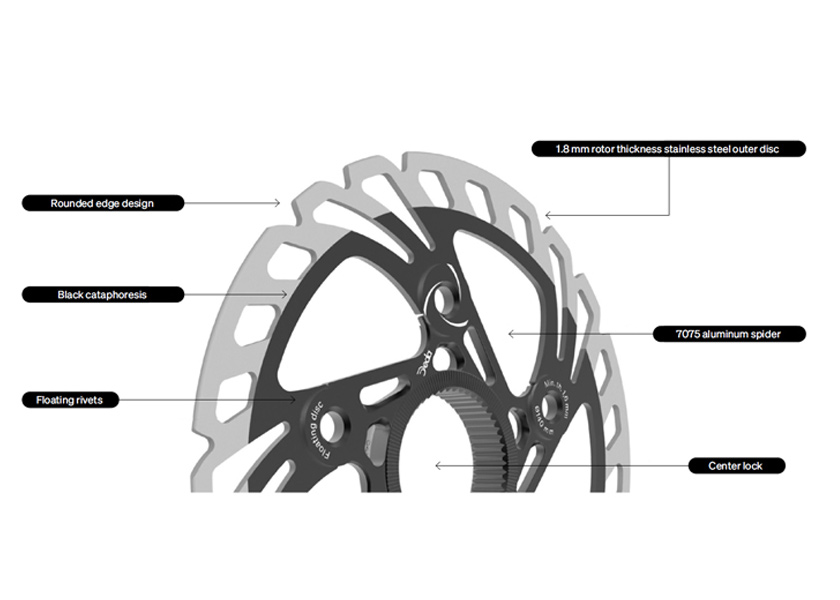 DEDA ELEMENTI DISC BRAKE ROTOR floating steel track+AL