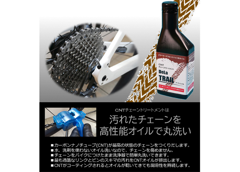 RideOasis CNTチェーントリートメント「DeLa TRAIL」300mlボトル 送料