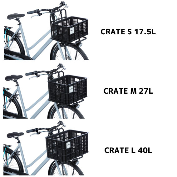 BASIL バジル CRATE S クレート S 17.5L バスケット かご 自転車 送料無料 一部地域は除く