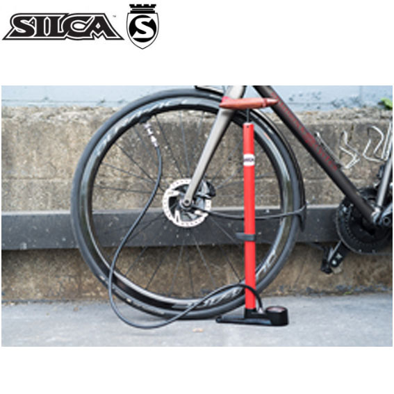 SILCA シリカ PISTA RED ピスタ レッド フロア ポンプ 自転車 送料無料 