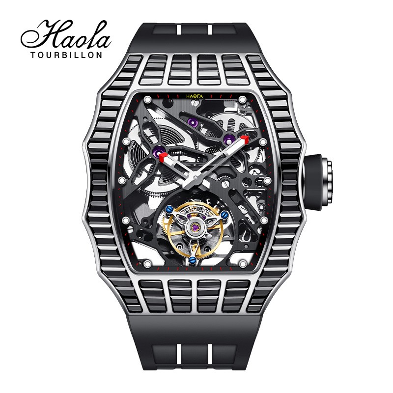 ＨＡＯＦＡ TOURBILLON 腕時計メンズ スケルトン 機械式自動巻き Amazon | HAOFA 腕時計メンズ スケルトン 自動巻き