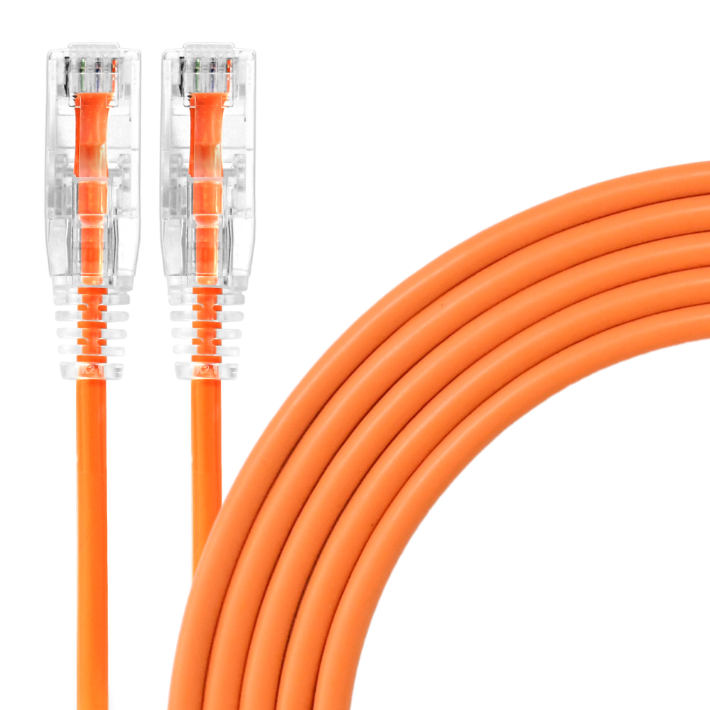 LANケーブル イーサネットケーブル 5フィート 5本パック オレンジシールド Amazon | コンピュータアクセサリー HA 2m CAT6極細フラット