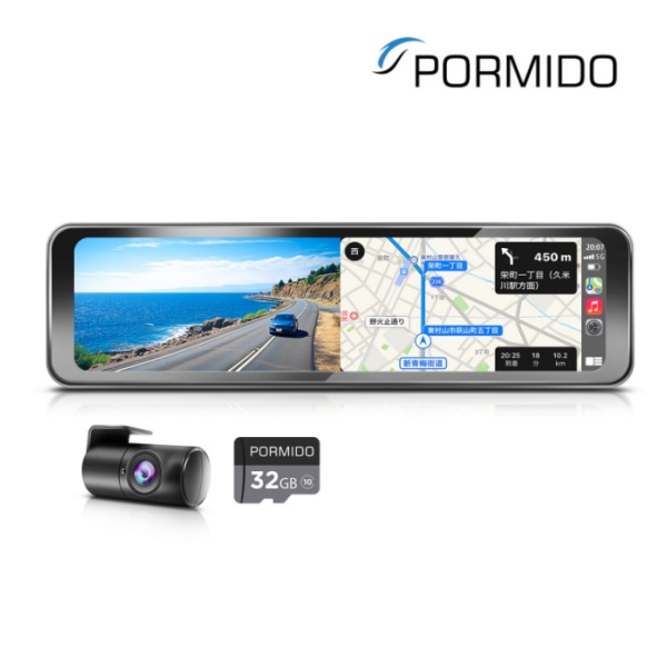 efo　PORMIDO 　デジタルインナーミラー　PRD60  オマケ付き Amazon.co.jp: PORMIDO【前後カメラとも60FPS高輝度ソニー製