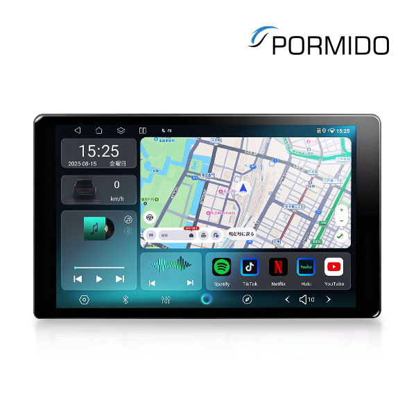 PORMIDO ディスプレイオーディオ QCM6115 6GB+128GB 1din android13