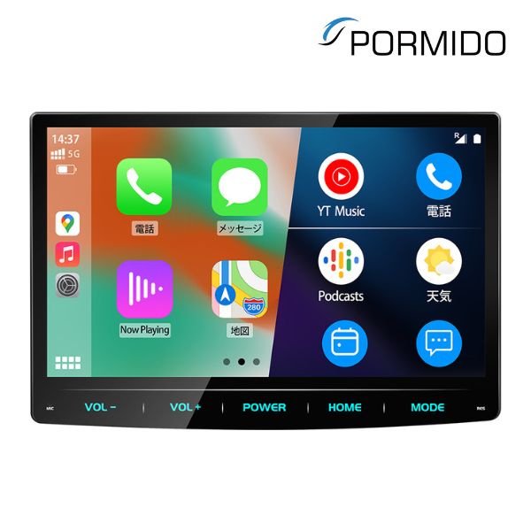 PORMIDO PRA102 10.1インチオーディオディスプレイ中古品2DIN PORMIDO ディスプレイオーディオ 10.1インチ 2din カー
