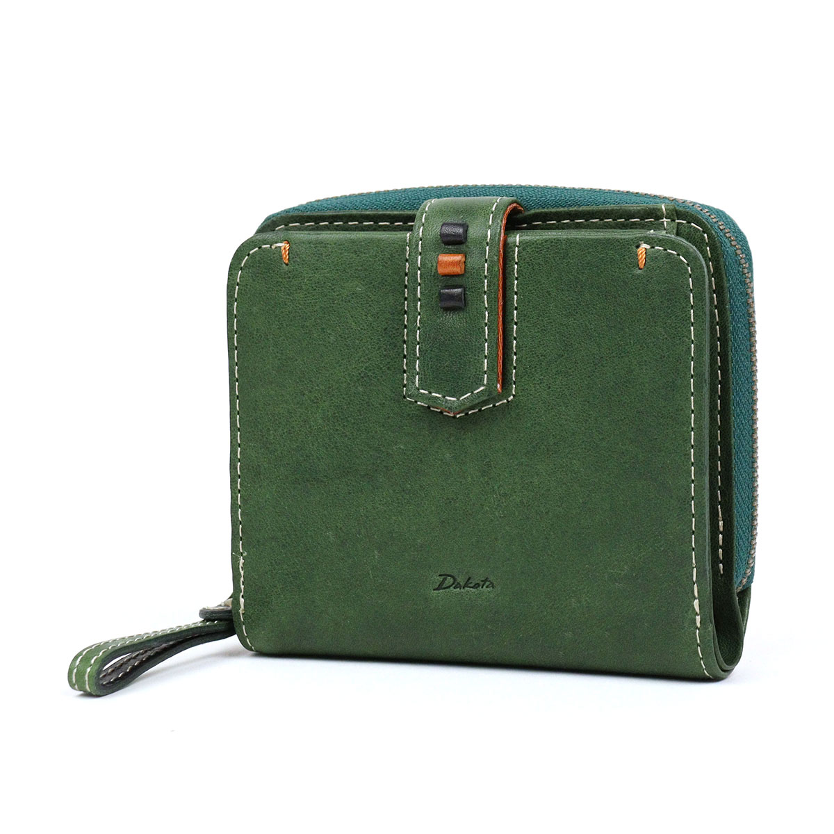 Dakota（ダコタ） 二つ折り財布 外付けラウンドファスナー小銭入れ