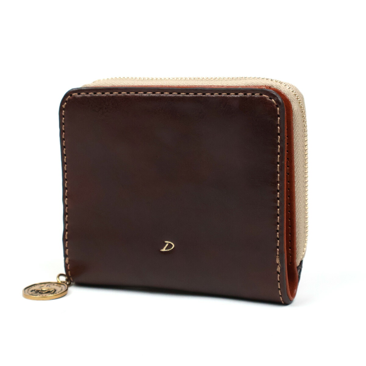 Dakota（ダコタ） 二つ折り財布 ラウンドファスナー小銭入れ 馬蹄 開運