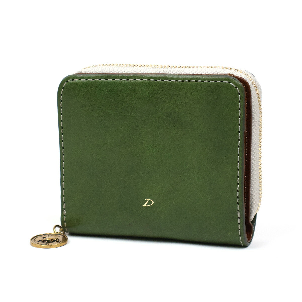 Dakota（ダコタ） 二つ折り財布 ラウンドファスナー小銭入れ 馬蹄 開運