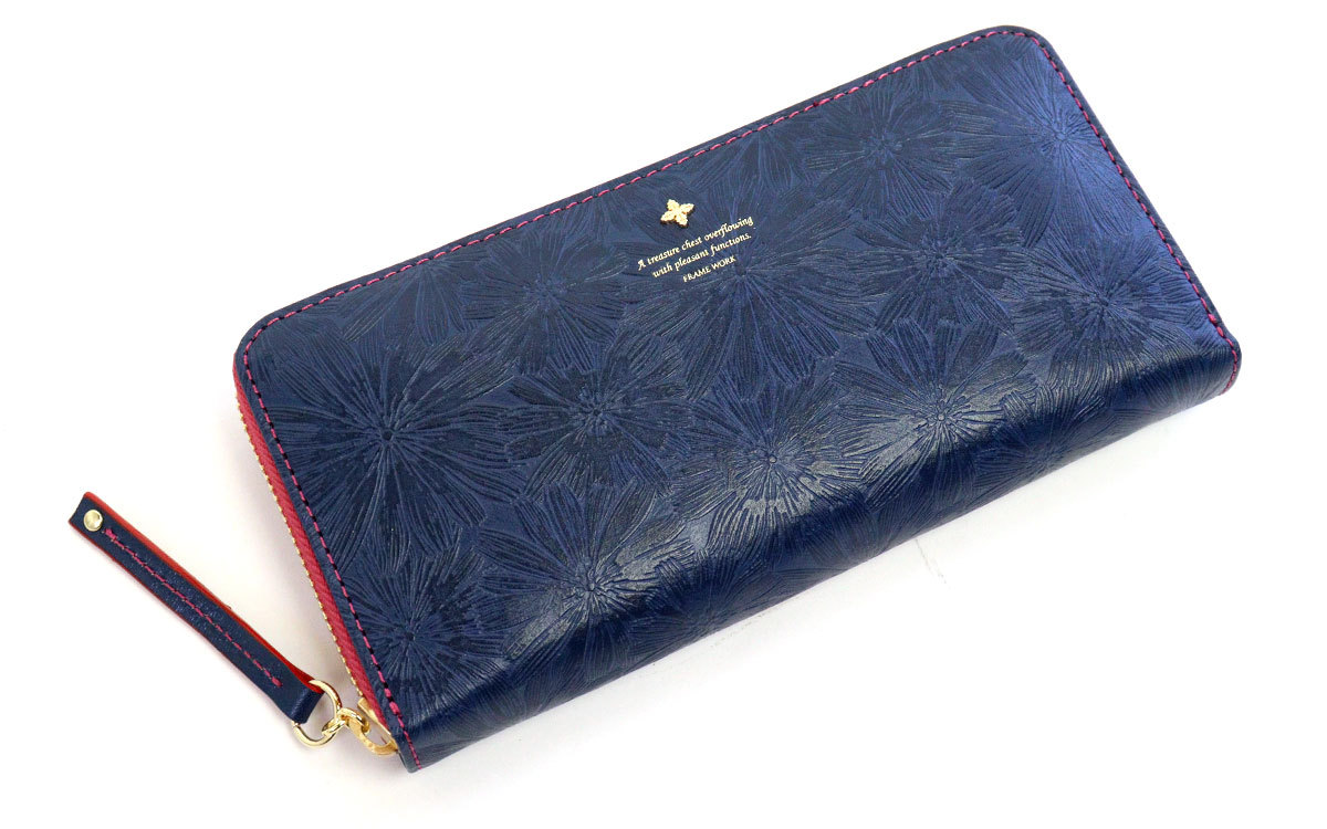 FRAMeWORK（フレームワーク） 長財布 ラウンドファスナー マニフィーク