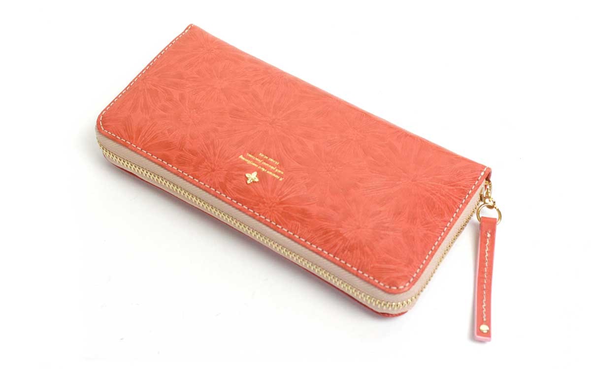 牛革 長財布 Frame Work 財布 マニフィーク 本革 花柄 Frame ラウンドファスナー長財布 春財布 風水 フレームワーク Sw かばんと財布の店アリスタ