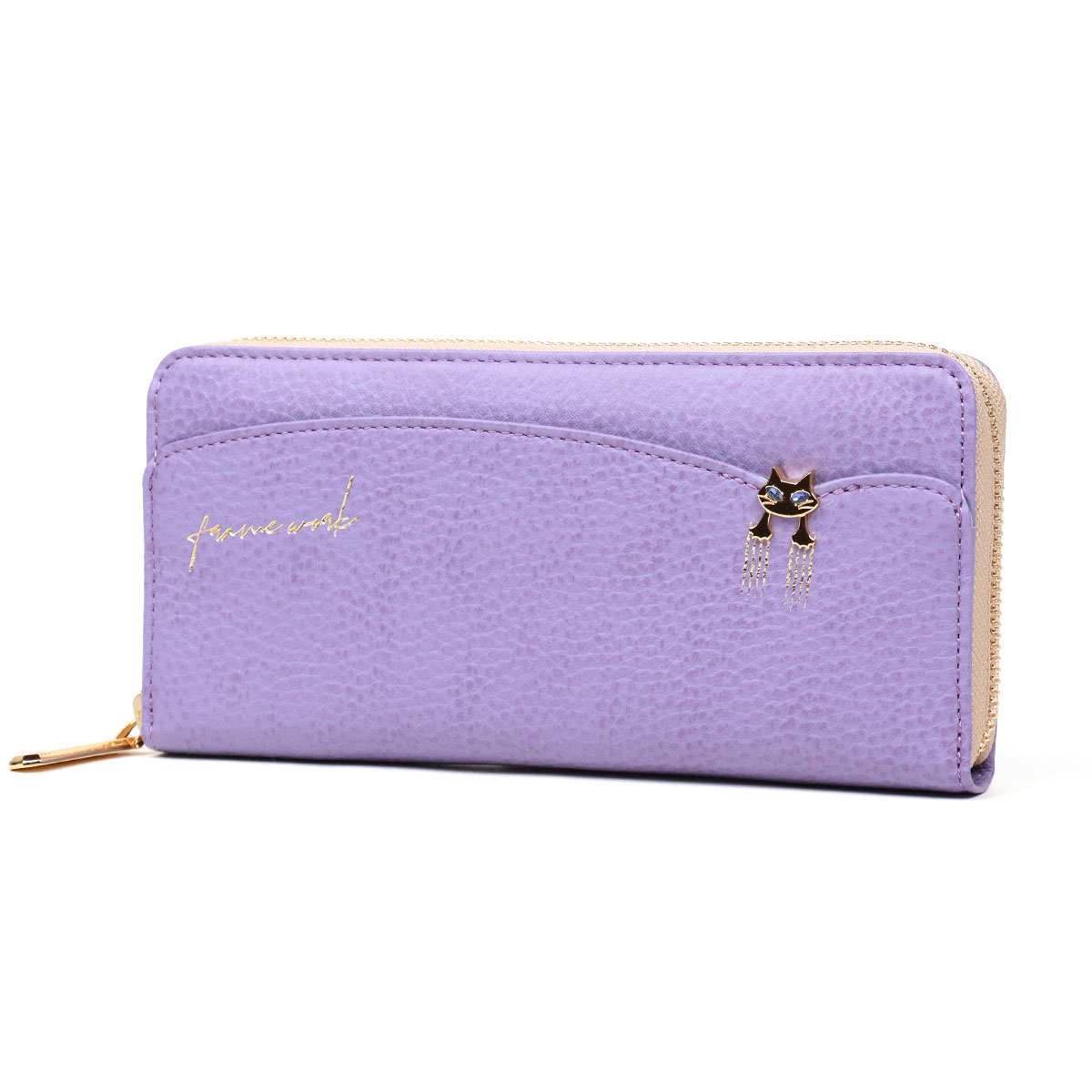 FRAMeWORK（フレームワーク） ラウンドファスナー長財布 キトン ネコ