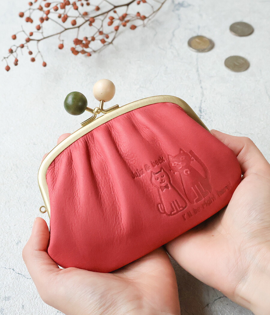 box21 がま口小銭入れ 財布 コインケース 猫 ネコ ボックス21