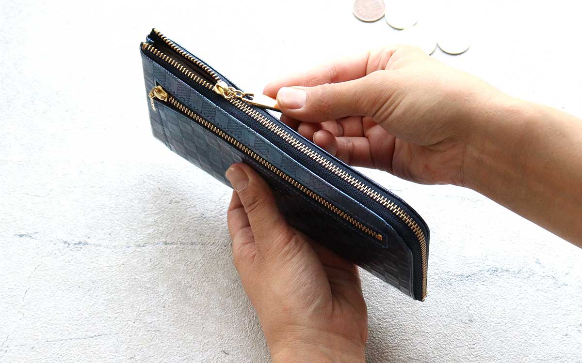 楽天市場】l字ファスナー 長財布 薄型 長財布 レディース 薄い l