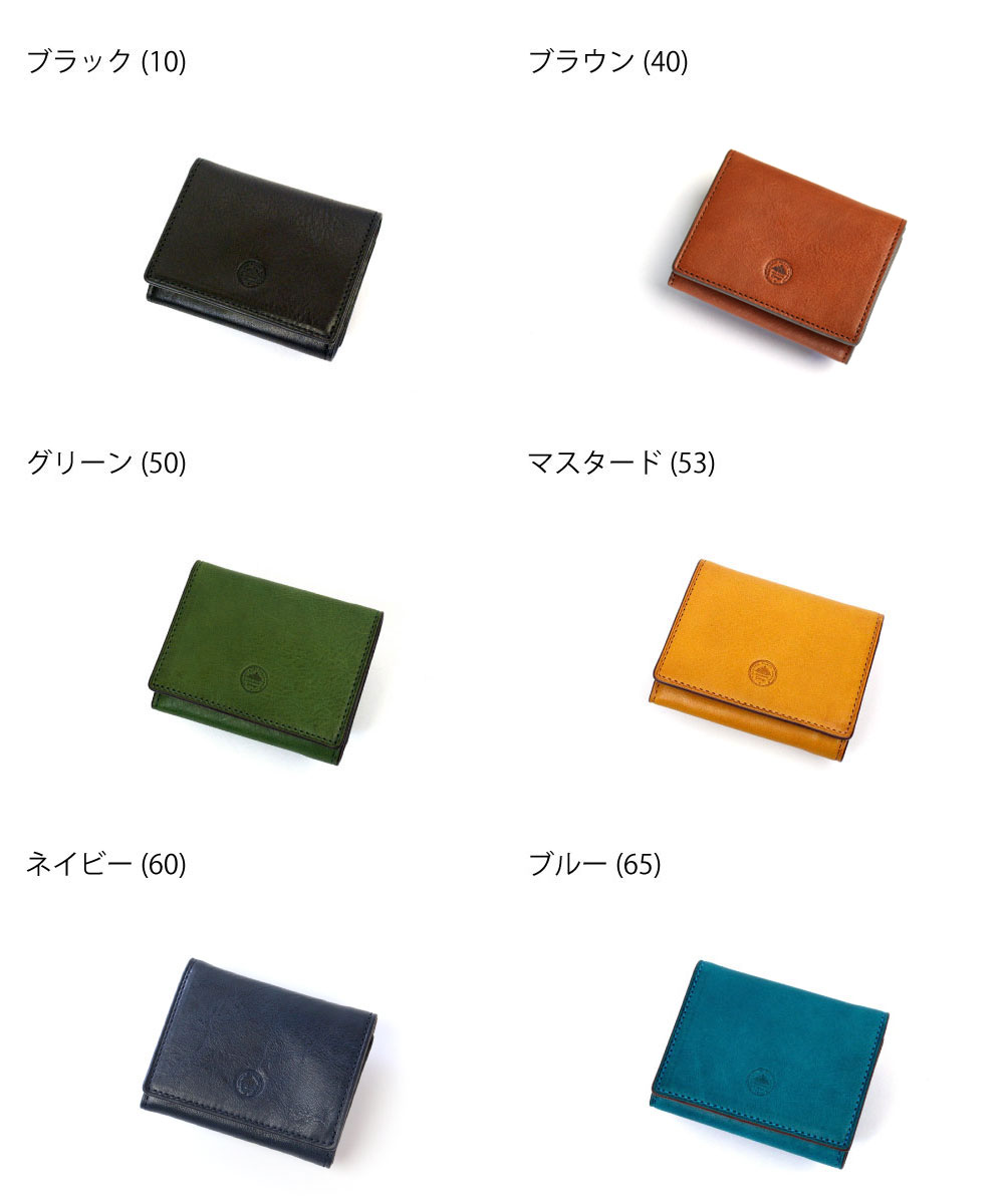 Dakota 限定色ネイビー 三つ折り財布 ボックス型小銭入れ ダコタ