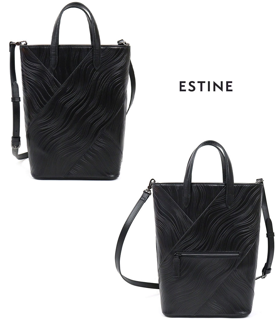 ESTINE（エスティーヌ） 2WAYハンドバッグ ノワリズム 縦型 ショルダー