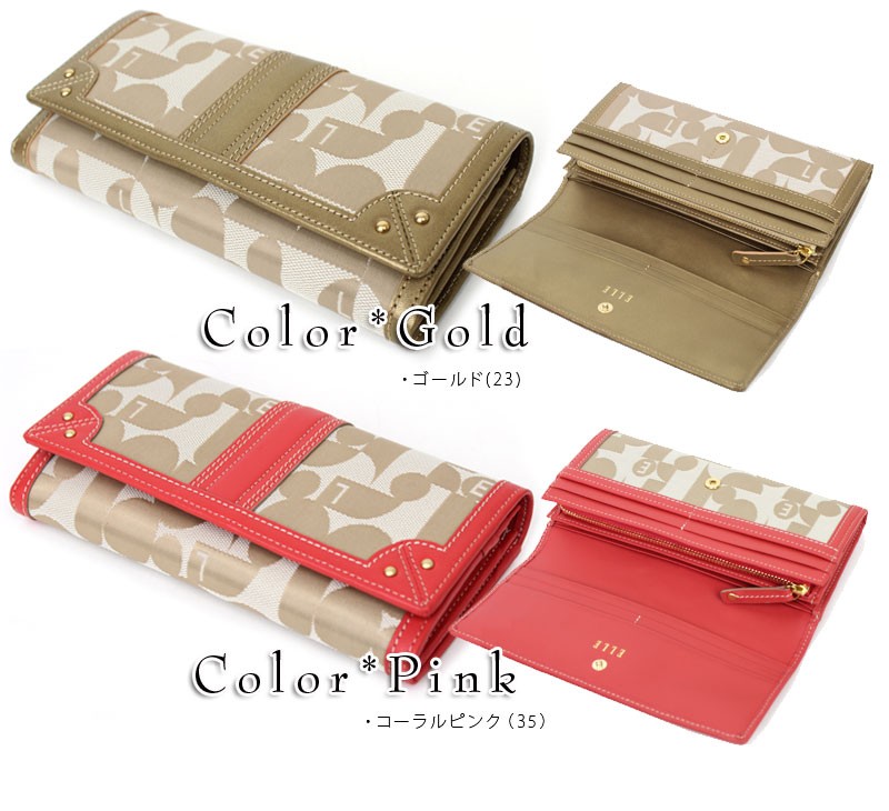 楽天市場】ELLE エル 財布 レディース 長財布 L字ファスナー 本