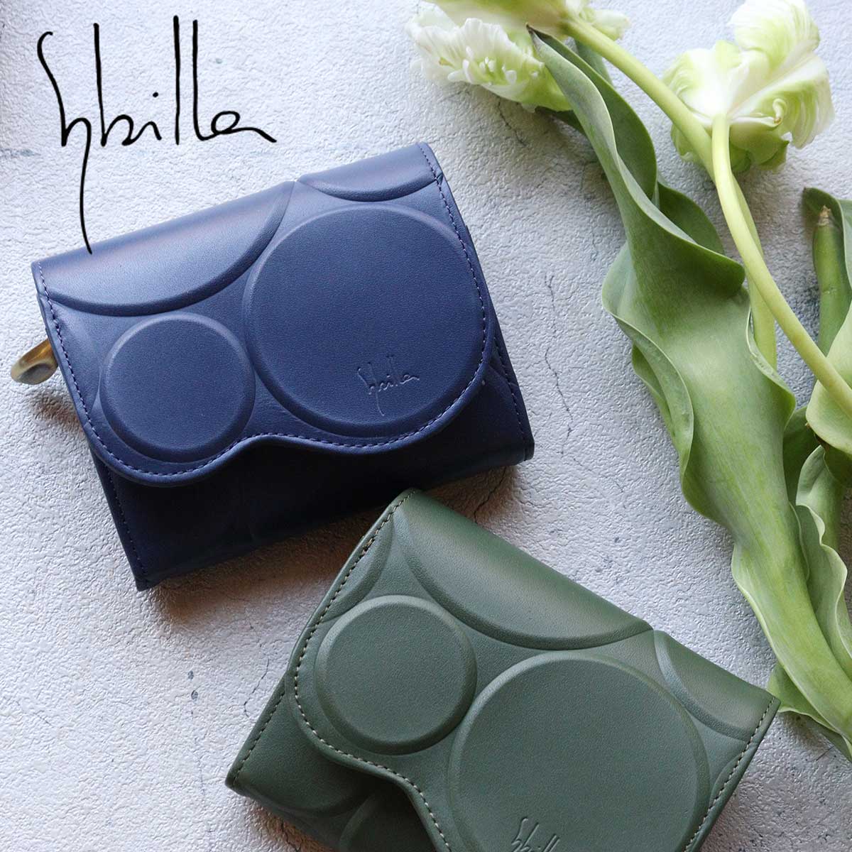 Sybilla（シビラ） 二つ折り財布 シルクロ 牛革 本革 5470230 5471230