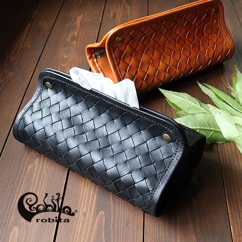 ダストボックス ドラム型ケース ゴミ箱 小物入れ メッシュレザー 本革