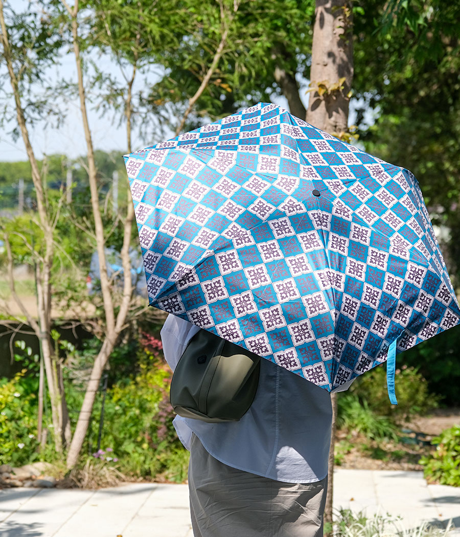テゴマス NEWS 非売品 傘 アンブレラ 日傘 ネコテコアンブレラ aoneco(アオネコ) 折りたたみ傘 晴雨兼用