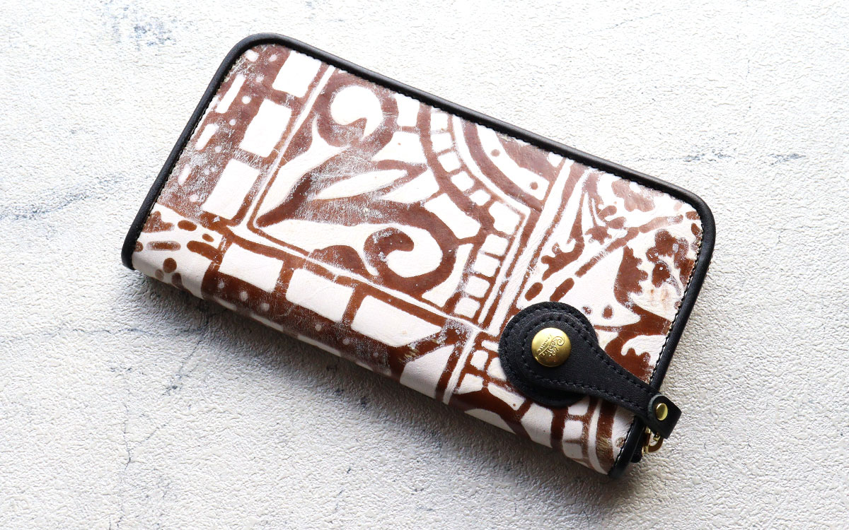 財布 長財布 新柄入荷 ロビタ robita BATIK ラウンドファスナー バティック染め ろうけ...