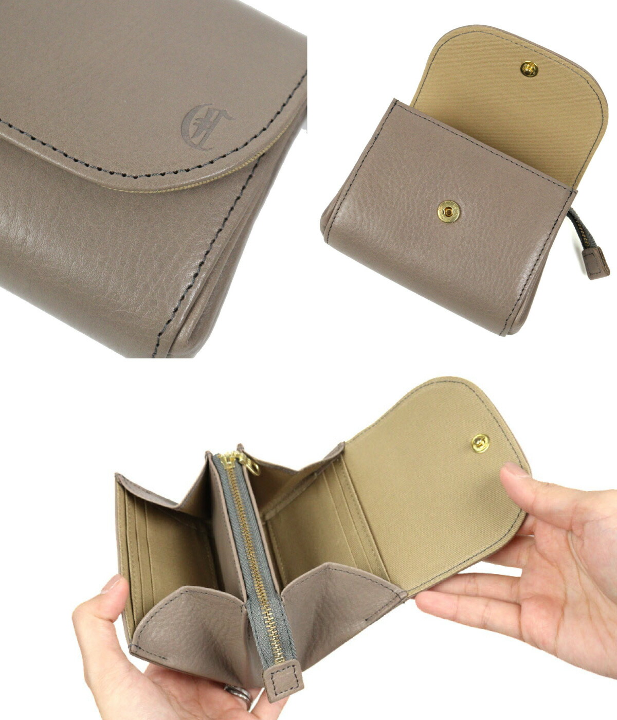 CLEDRAN ミニ財布 コンパクト クレドラン COU クウ WALLET 本革