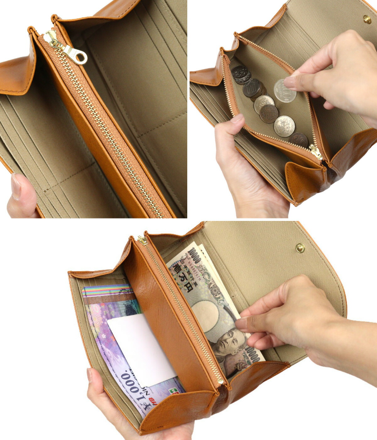 CLEDRAN かぶせ長財布 クレドラン COU クウ LONG WALLET 本革