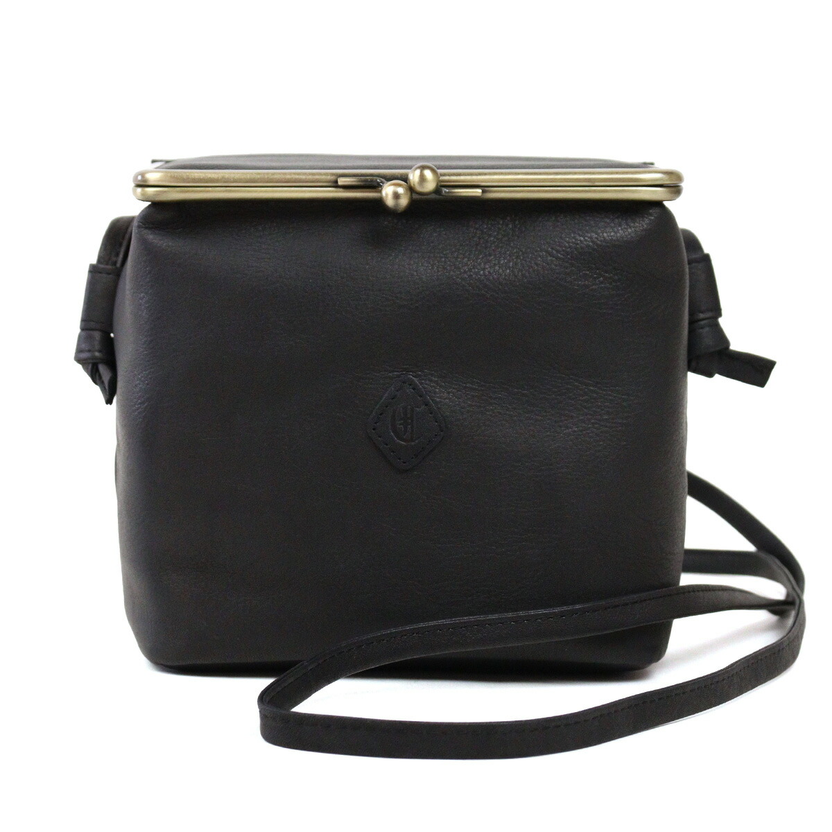 お値下げ※新品未使用タグ付き※CLEDRAN クレドランがま口ショルダーバッグ CLEDRAN（クレドラン） スクエアショルダー がま口 ボックス型 斜め