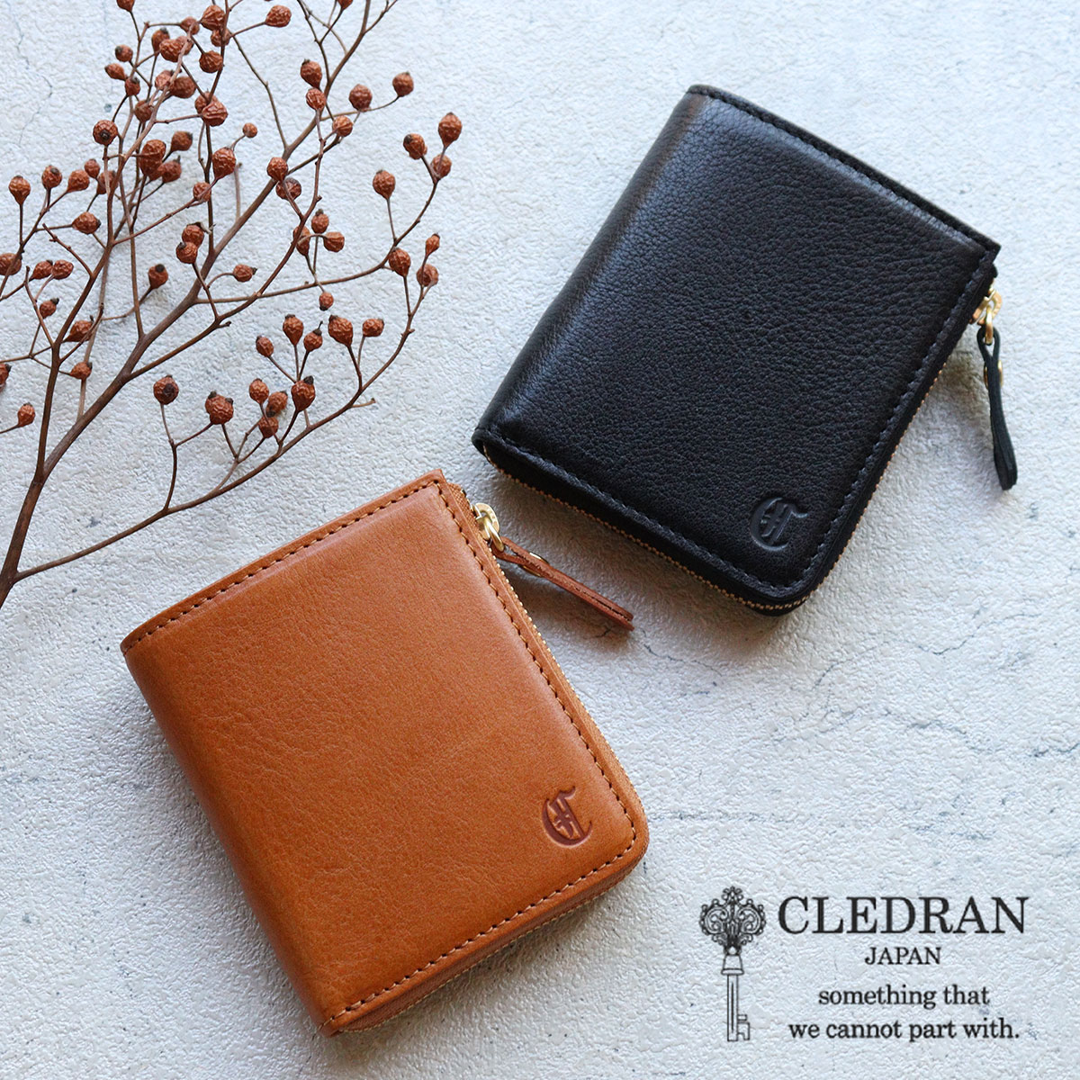 CLEDRAN（クレドラン） 縦型財布 コンパクト ボックス型小銭入れ NOS