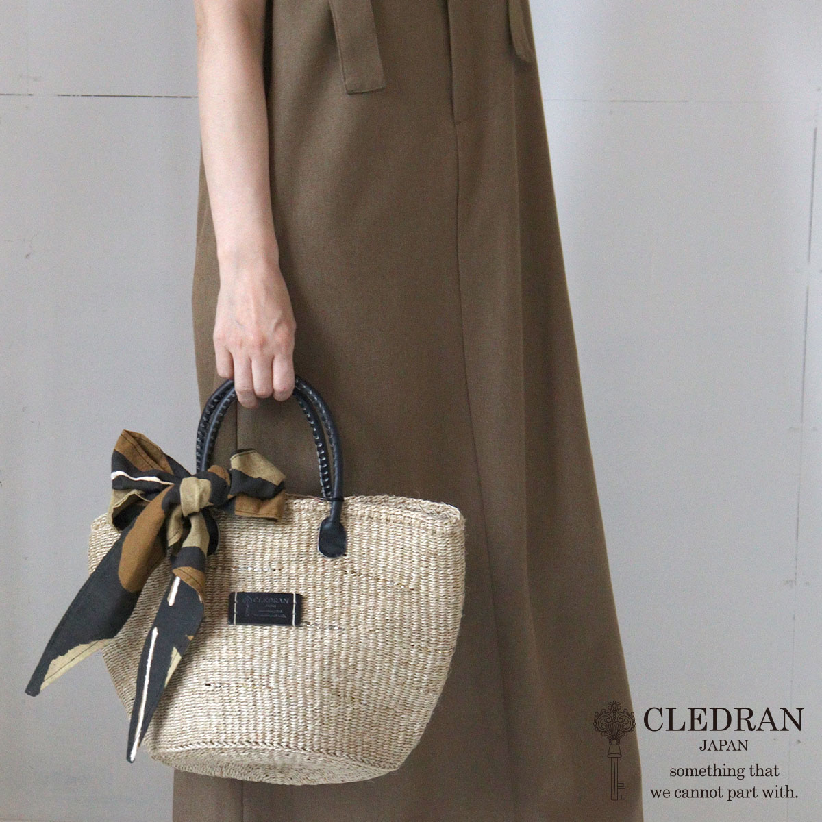 CLEDRAN（クレドラン） かごバッグ トート バスケット 麻 サイザル