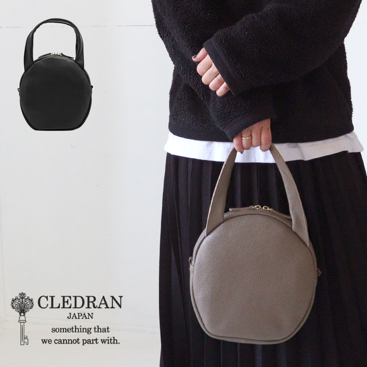 CLEDRAN（クレドラン） サークルトートバッグ ハンドバッグ SOU（スー 
